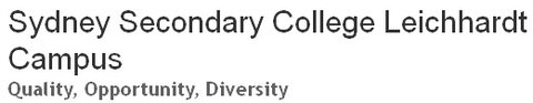 Sydney Secondary College Leichhardt Campus - Education WA 0